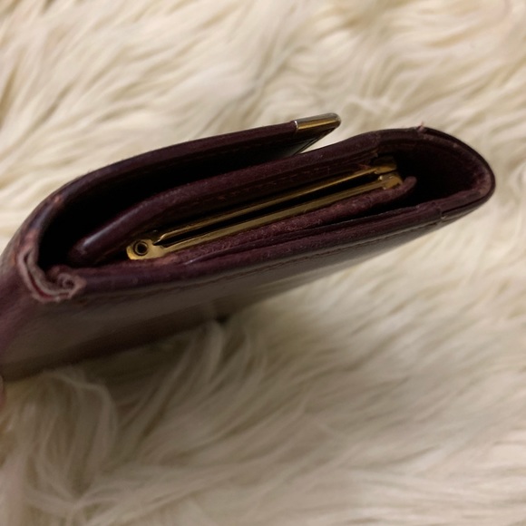 Vintage Cartier Trifold burgundy wallet - Picture 2 of 8